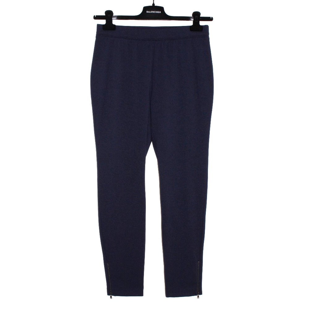 Talbots Technical Stretch Jersey Side Zip Navy Leggings